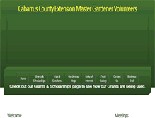 Tablet Screenshot of mastergardenerscabarrus.org